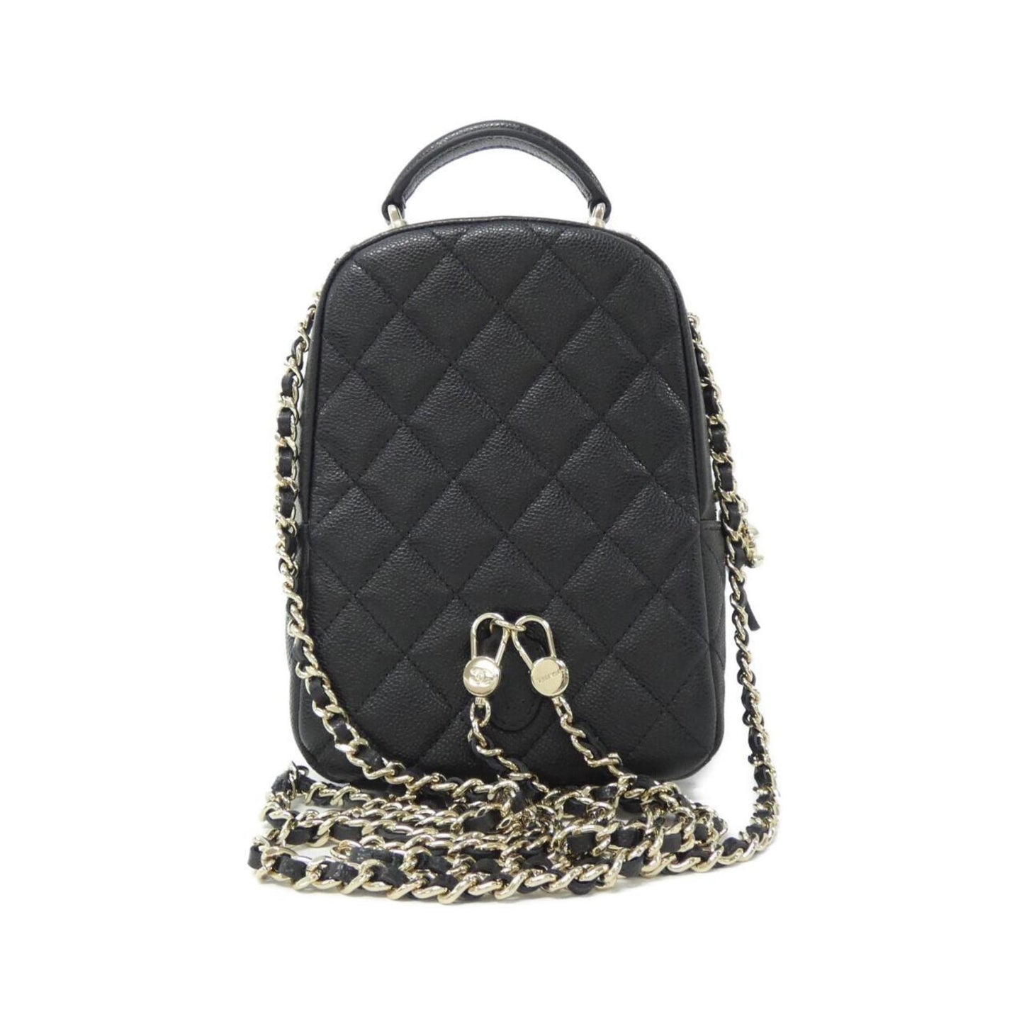 Chanel Calfskin Black Backpacks