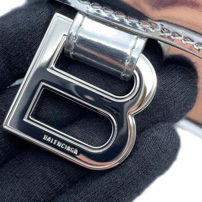 Balenciaga Patent Silver Handbags
