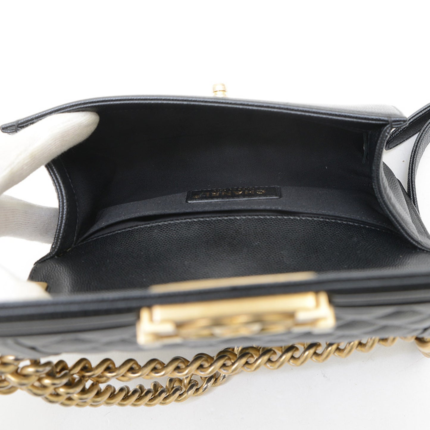 Chanel Calfskin Black Shoulder Bags