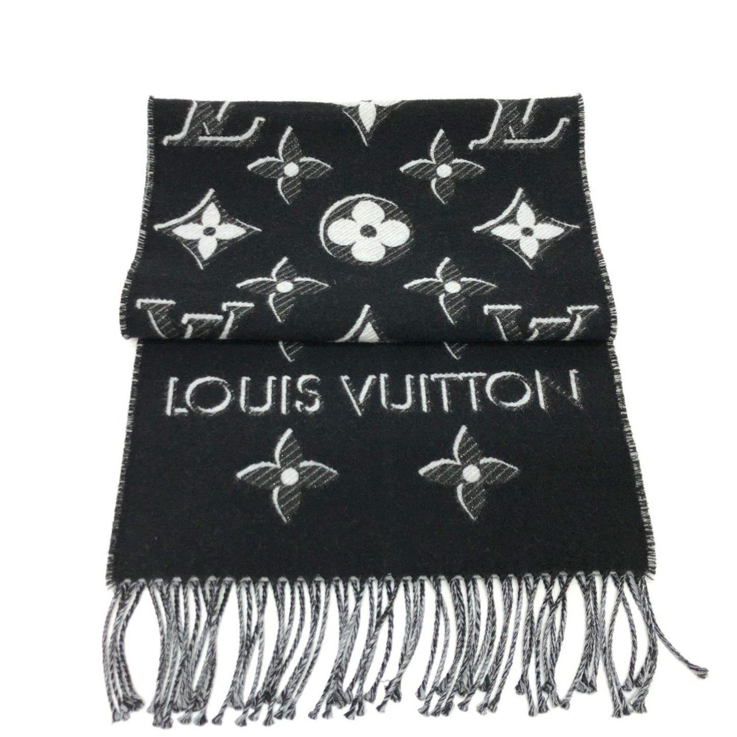 Louis Vuitton Wool Black Scarves