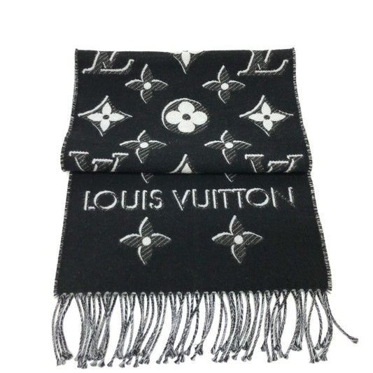 Louis Vuitton Wool Black Scarves