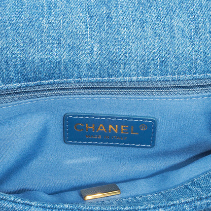 Chanel Denim Blue Shoulder Bags