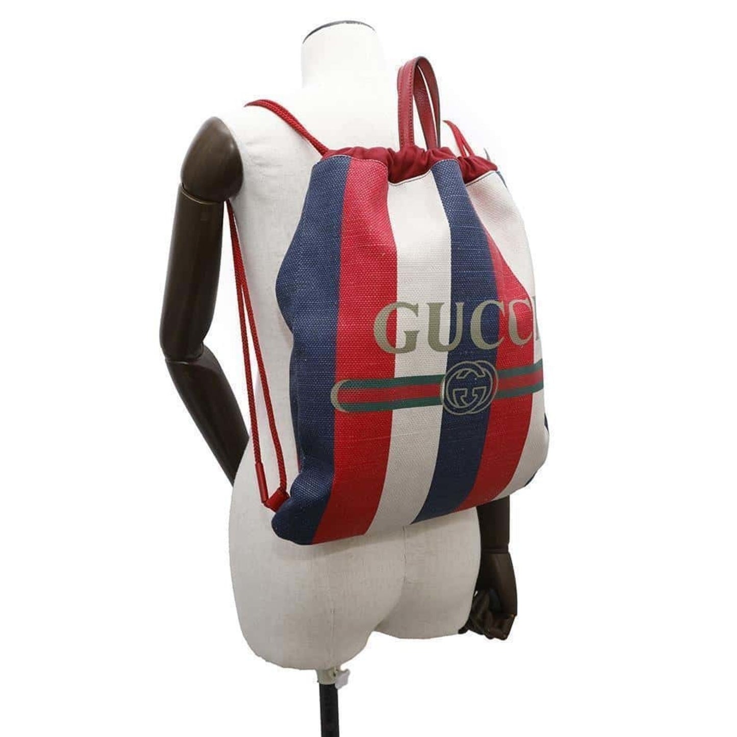 Gucci Canvas Blue Backpacks