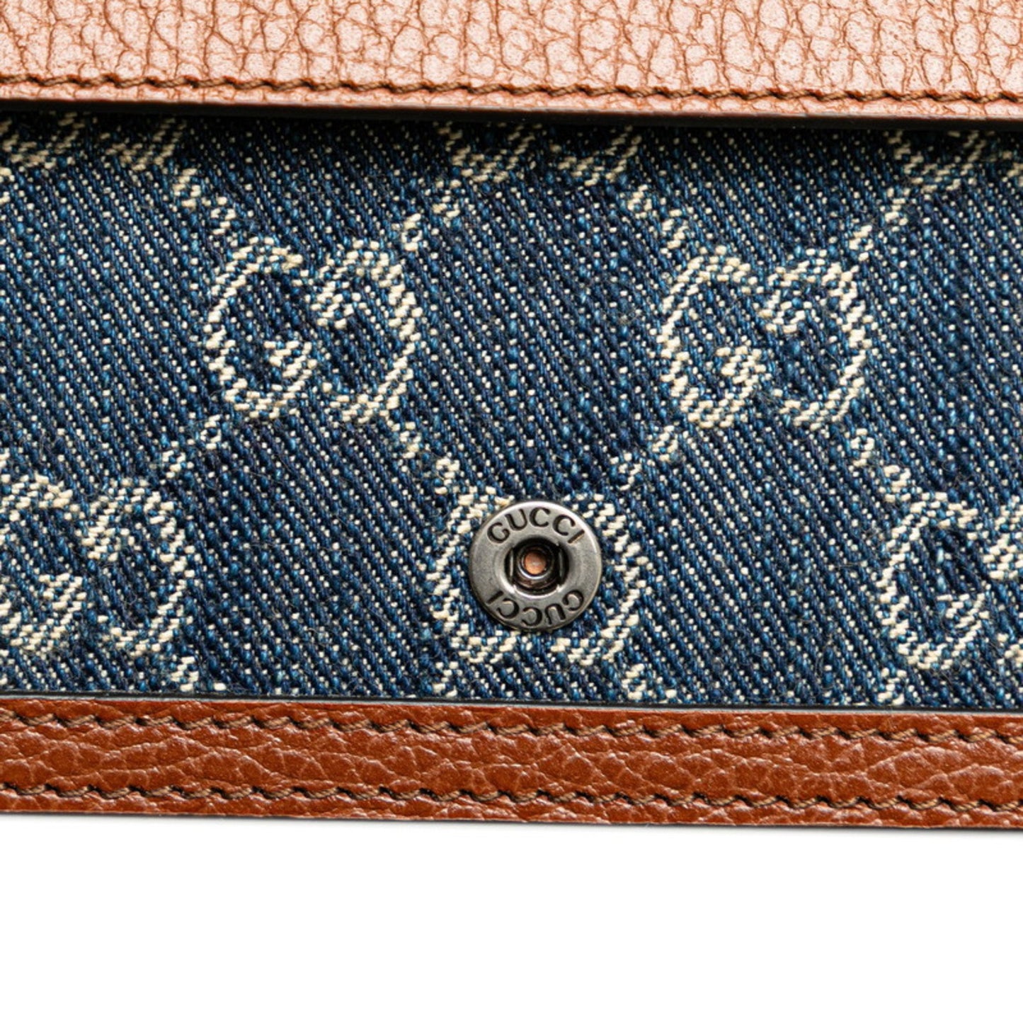 Gucci Denim Brown Shoulder Bags