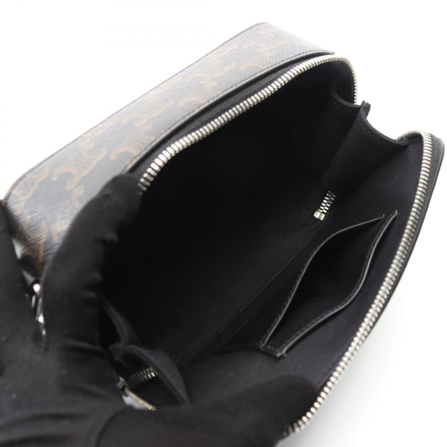 Celine Coated Canvas Black Shoulder Bags