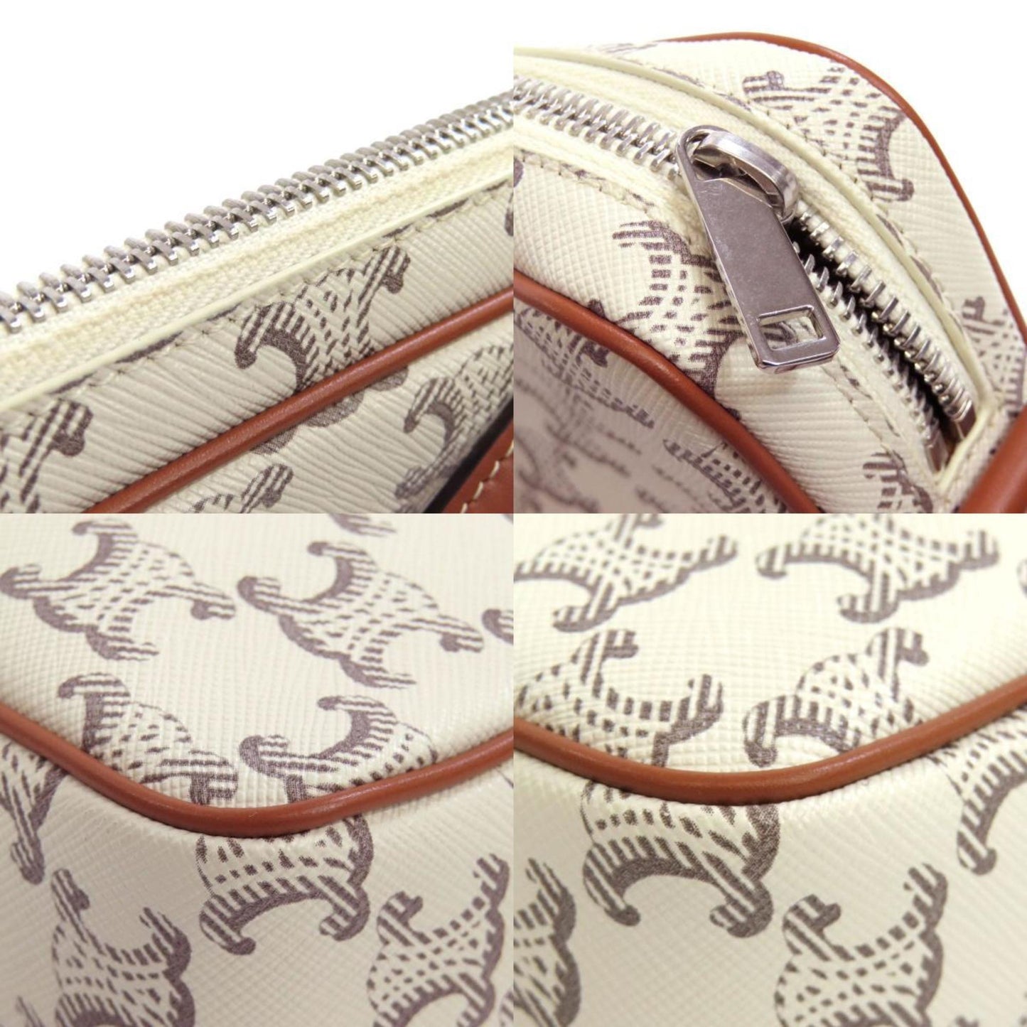 Celine Pvc White Shoulder Bags