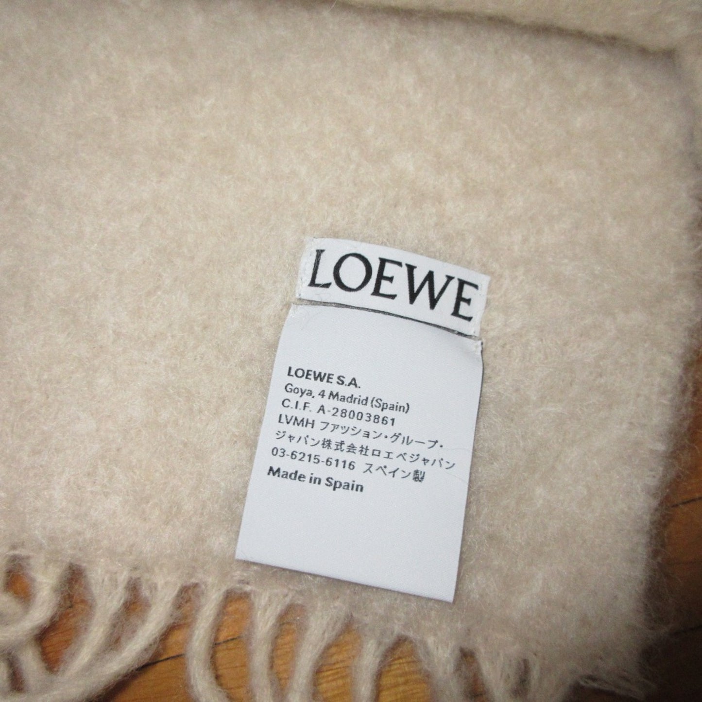 Loewe Wool White Scarves