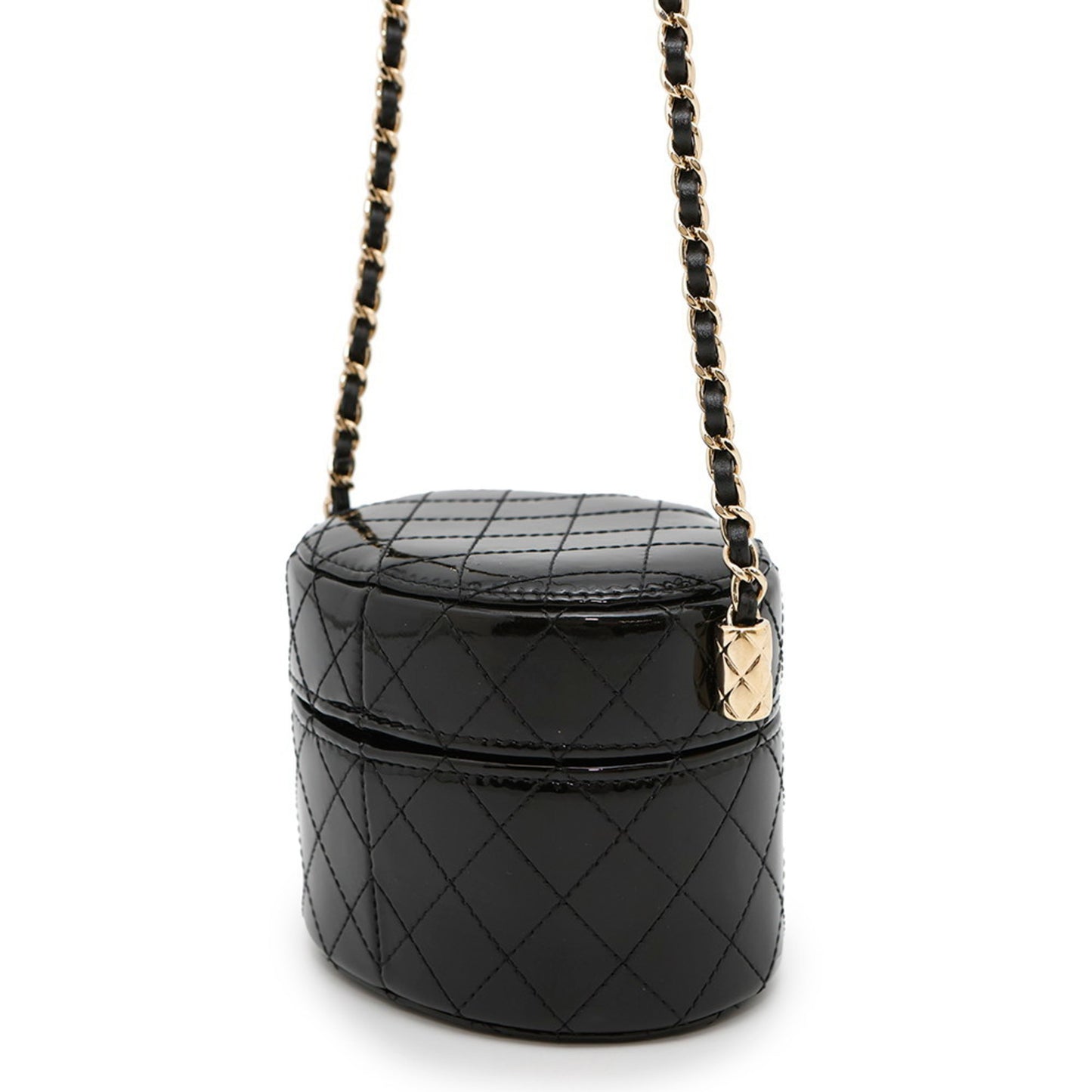 Chanel Patent Black Shoulder Bags