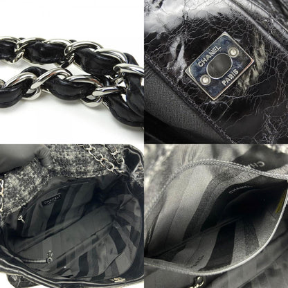 Chanel Tweed Black Tote Bags
