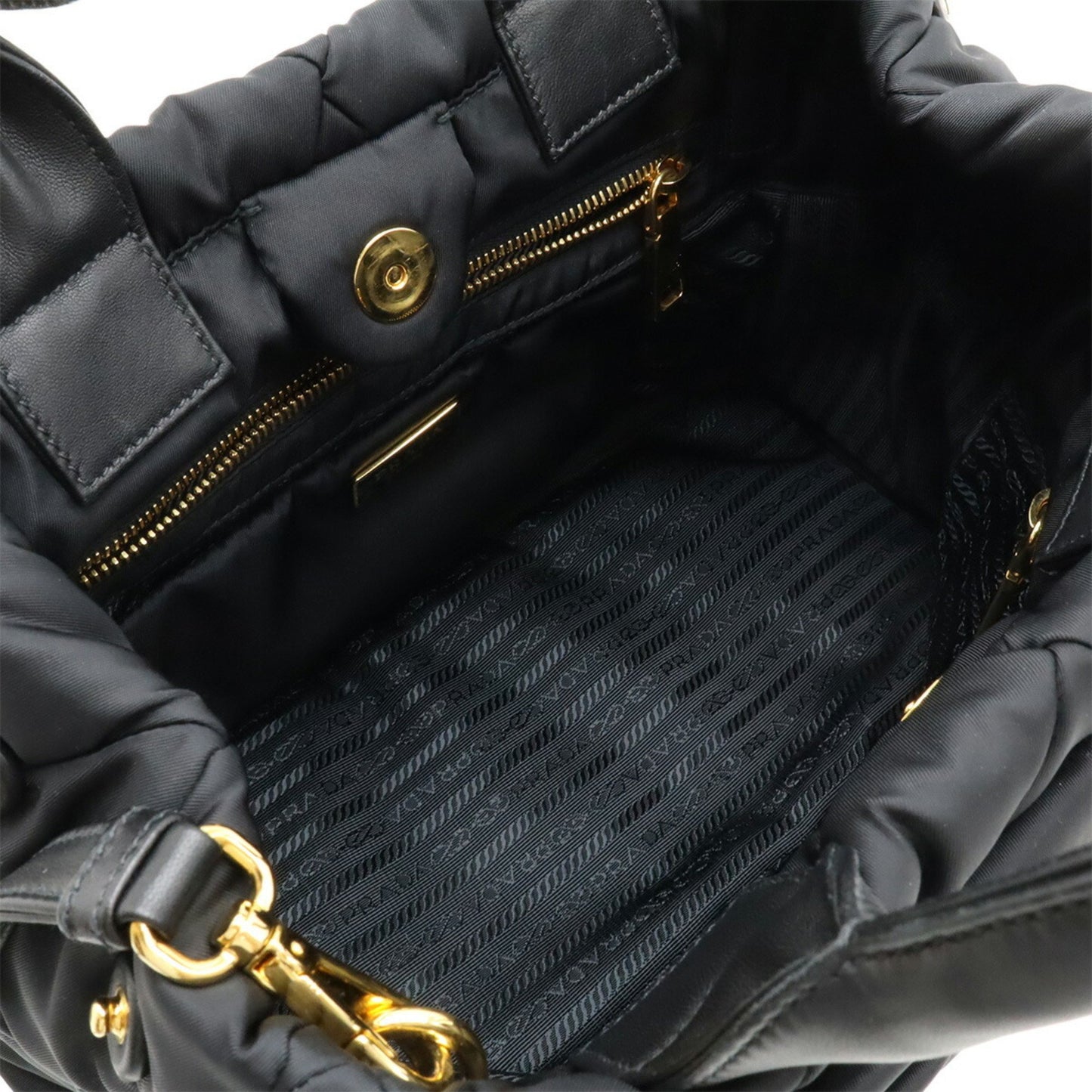 Prada Nylon Black Handbags