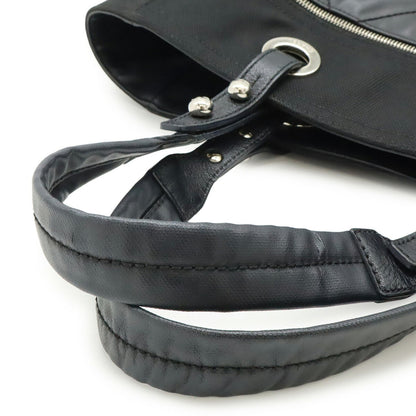 Chanel Coated Canvas Black Shoulder Bags