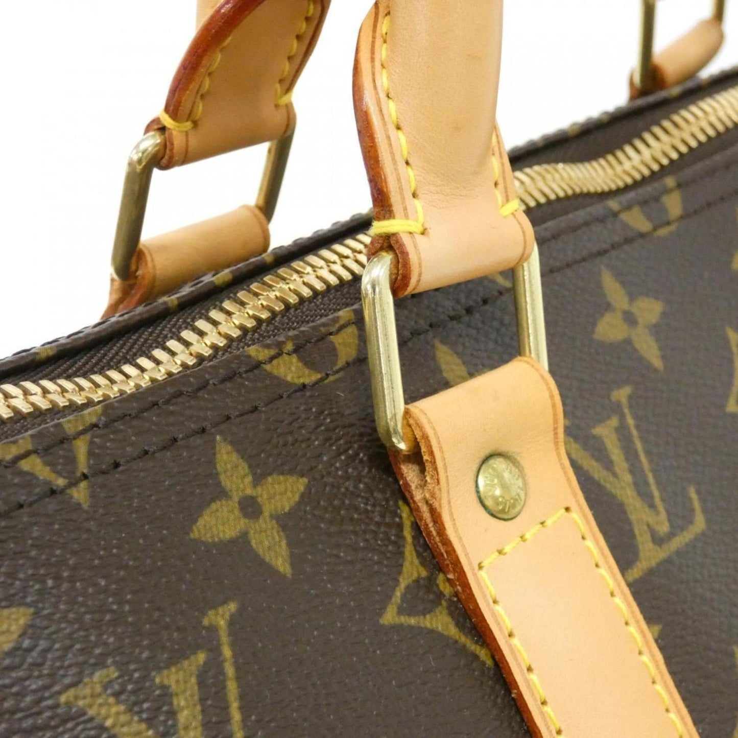 Louis Vuitton Coated Canvas Brown Travel Bags