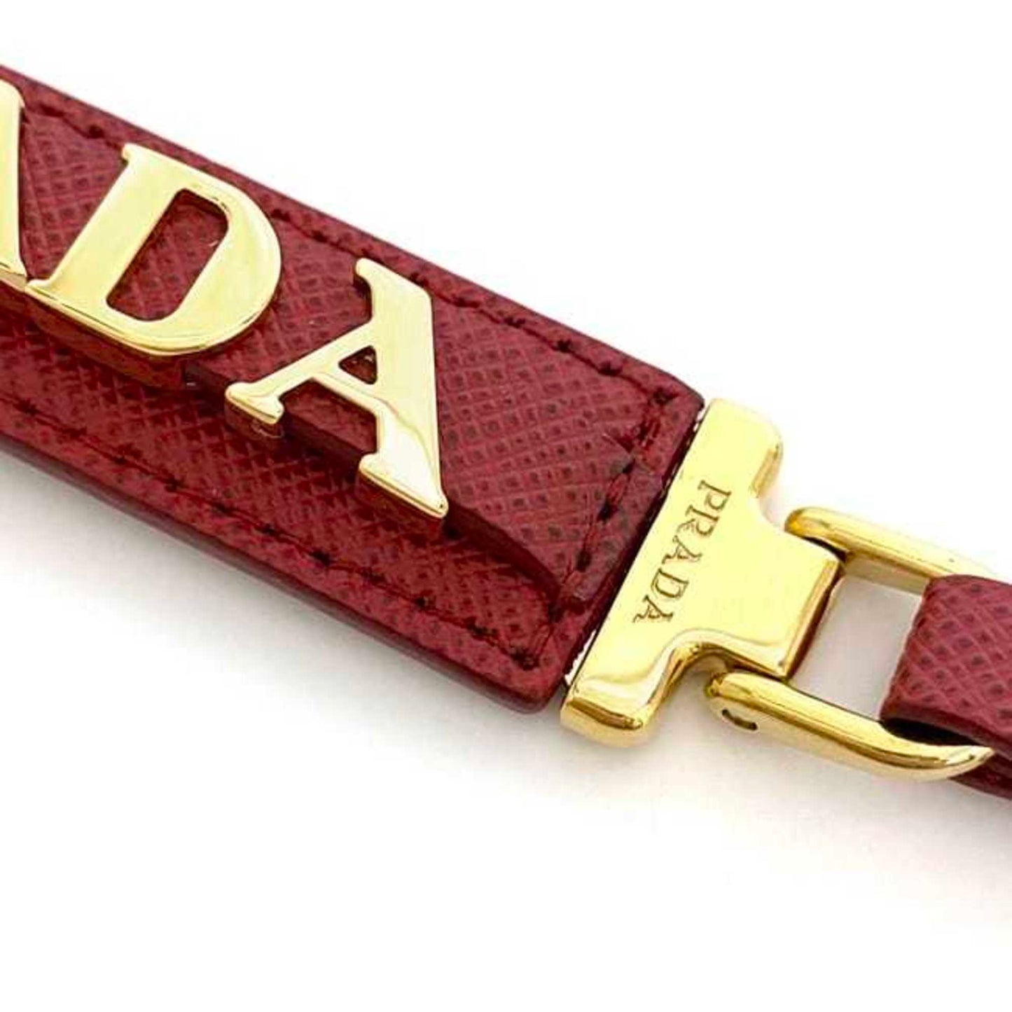 Prada Gold Red Key Rings
