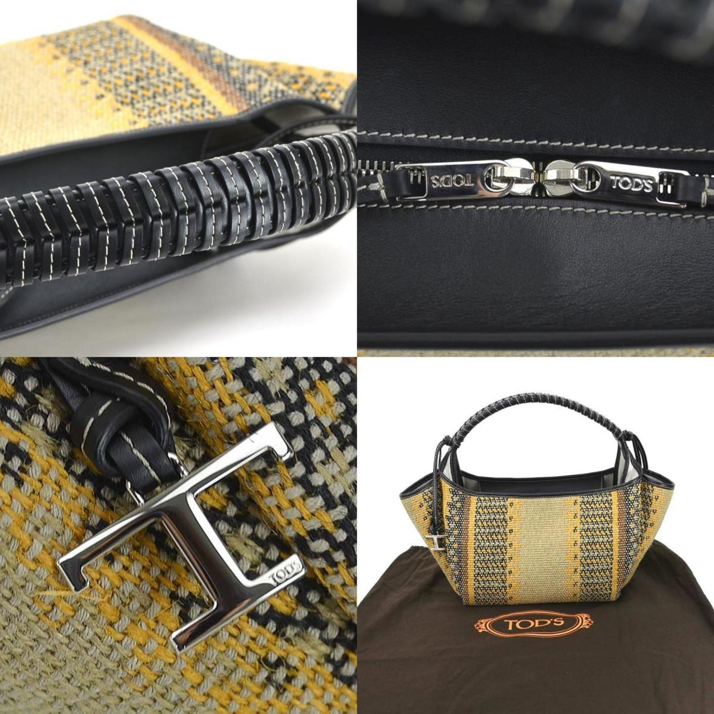 Tod's Tweed Black Handbags