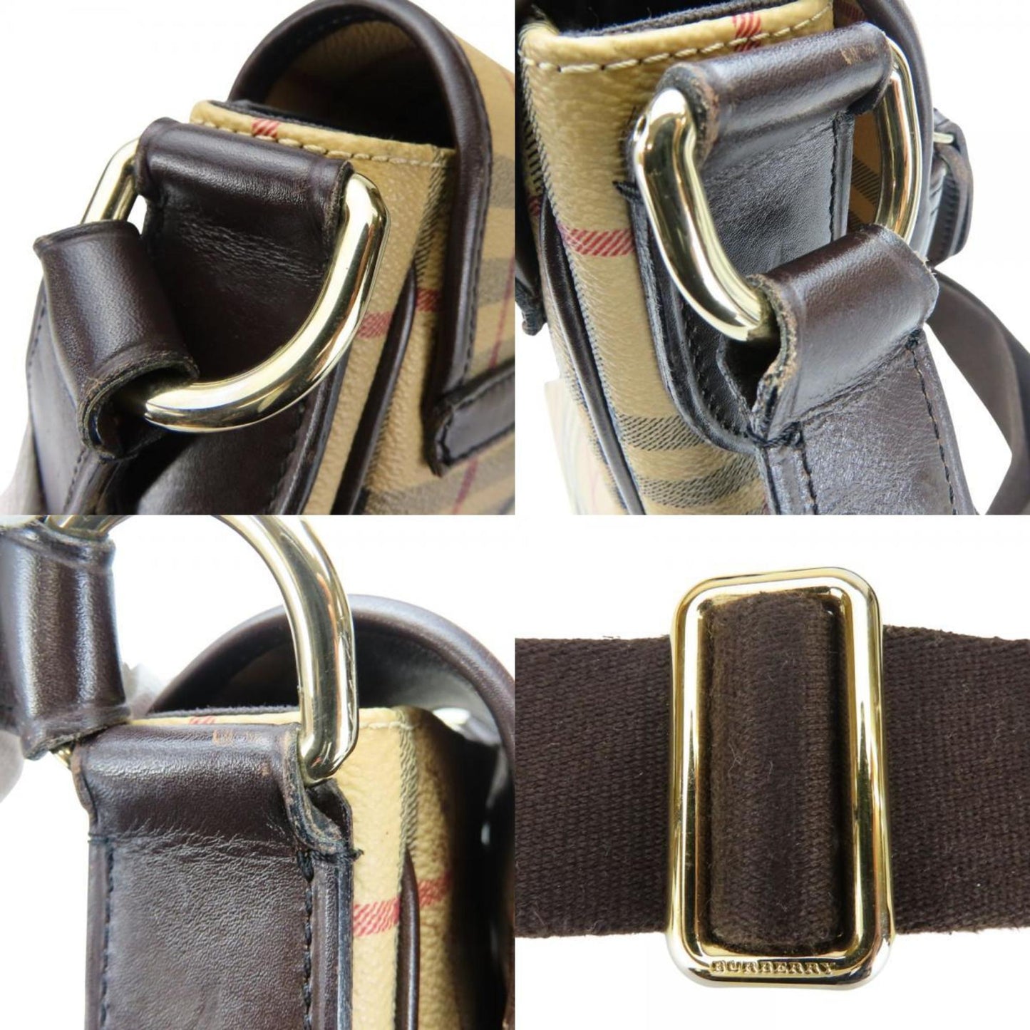 Burberry Pvc Brown Shoulder Bags