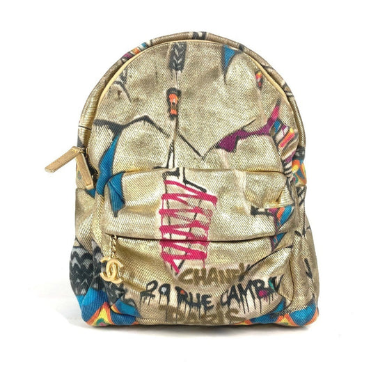 Chanel Canvas Gold Backpacks