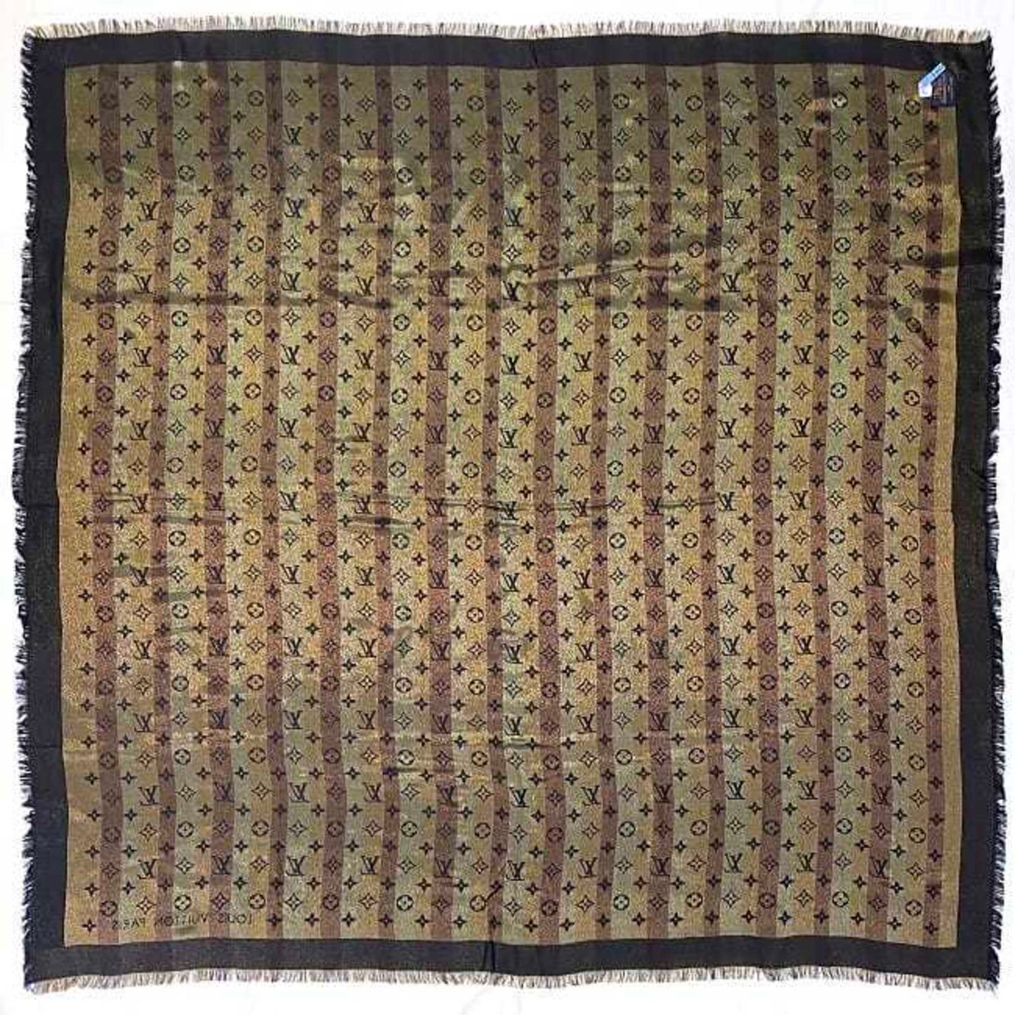 Louis Vuitton Silk Black Scarves