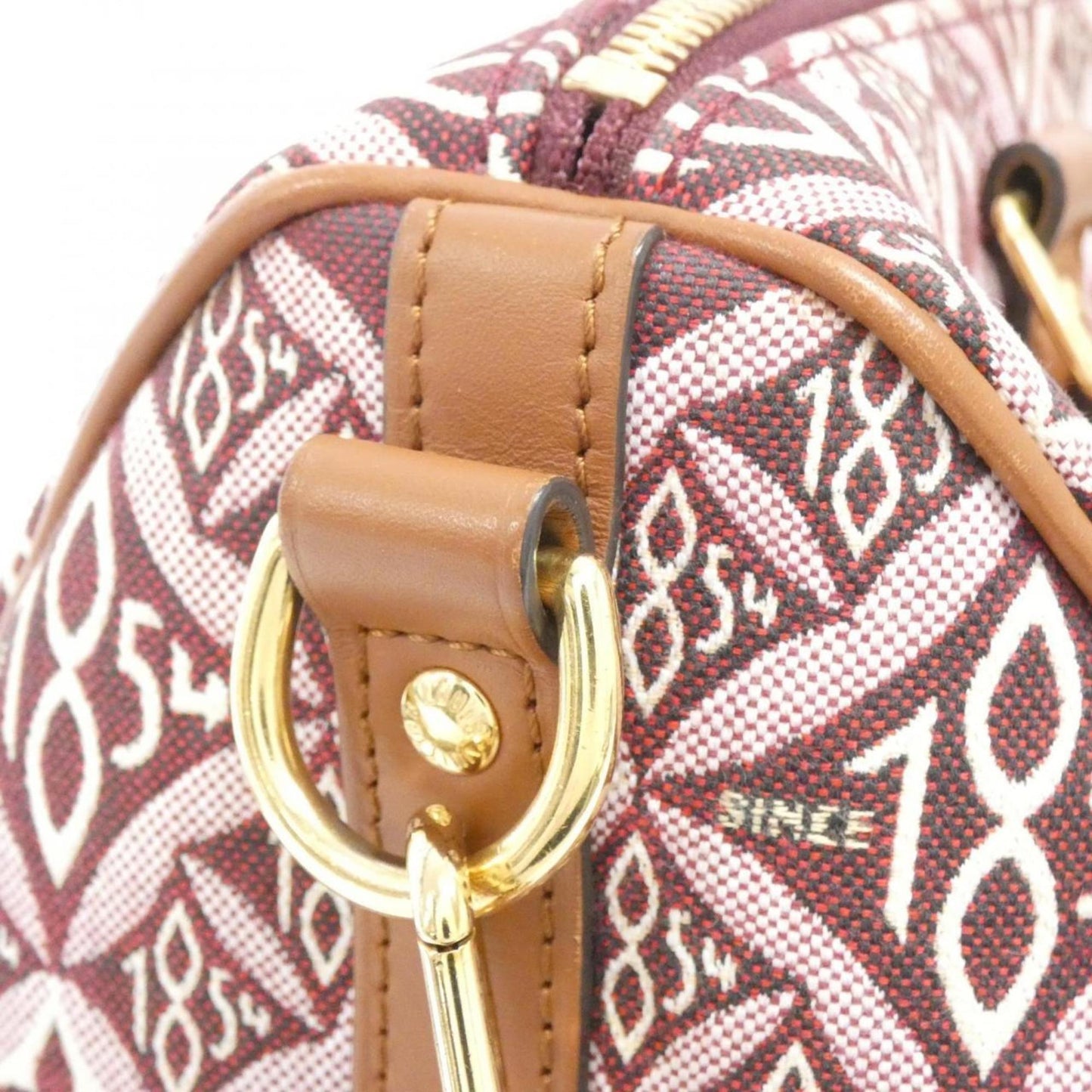 Louis Vuitton Woven Fabric Red Travel Bags