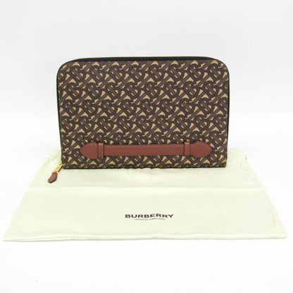 Burberry Pvc Brown Clutch Bags