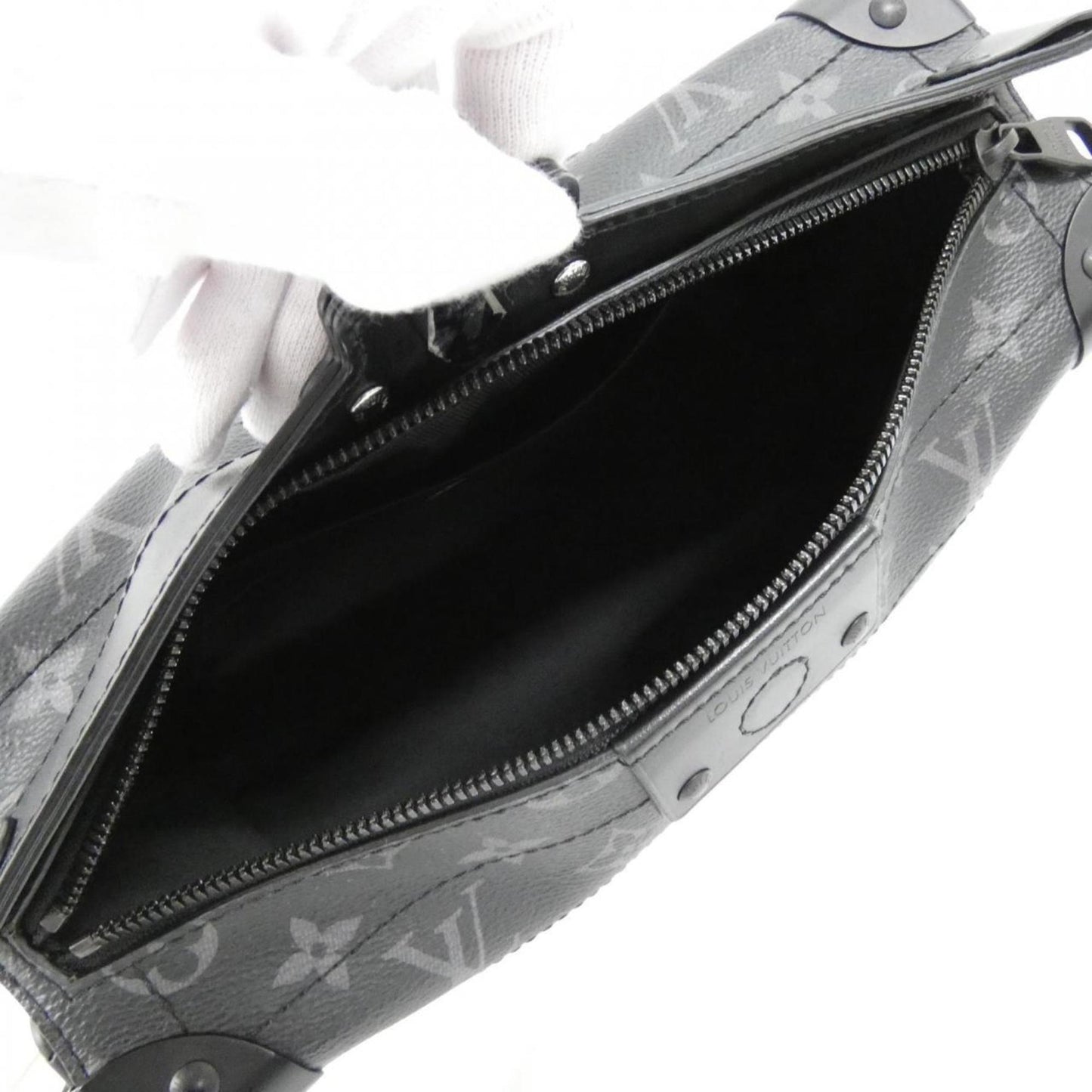 Louis Vuitton Coated Canvas Black Shoulder Bags