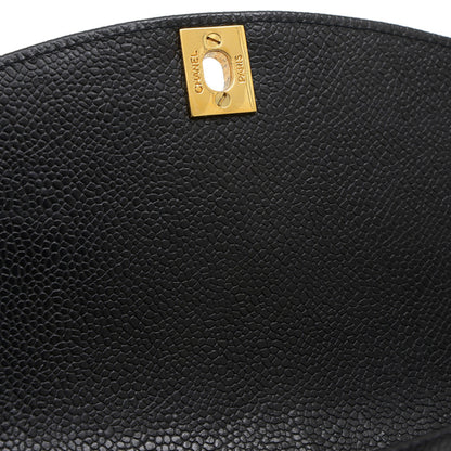 Chanel Calfskin Black Shoulder Bags