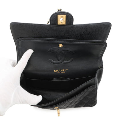 Chanel Calfskin Black Shoulder Bags