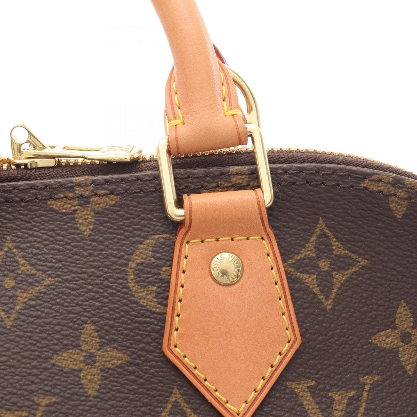 Louis Vuitton Coated Canvas Brown Handbags
