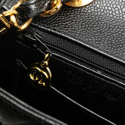 Chanel Calfskin Black Shoulder Bags