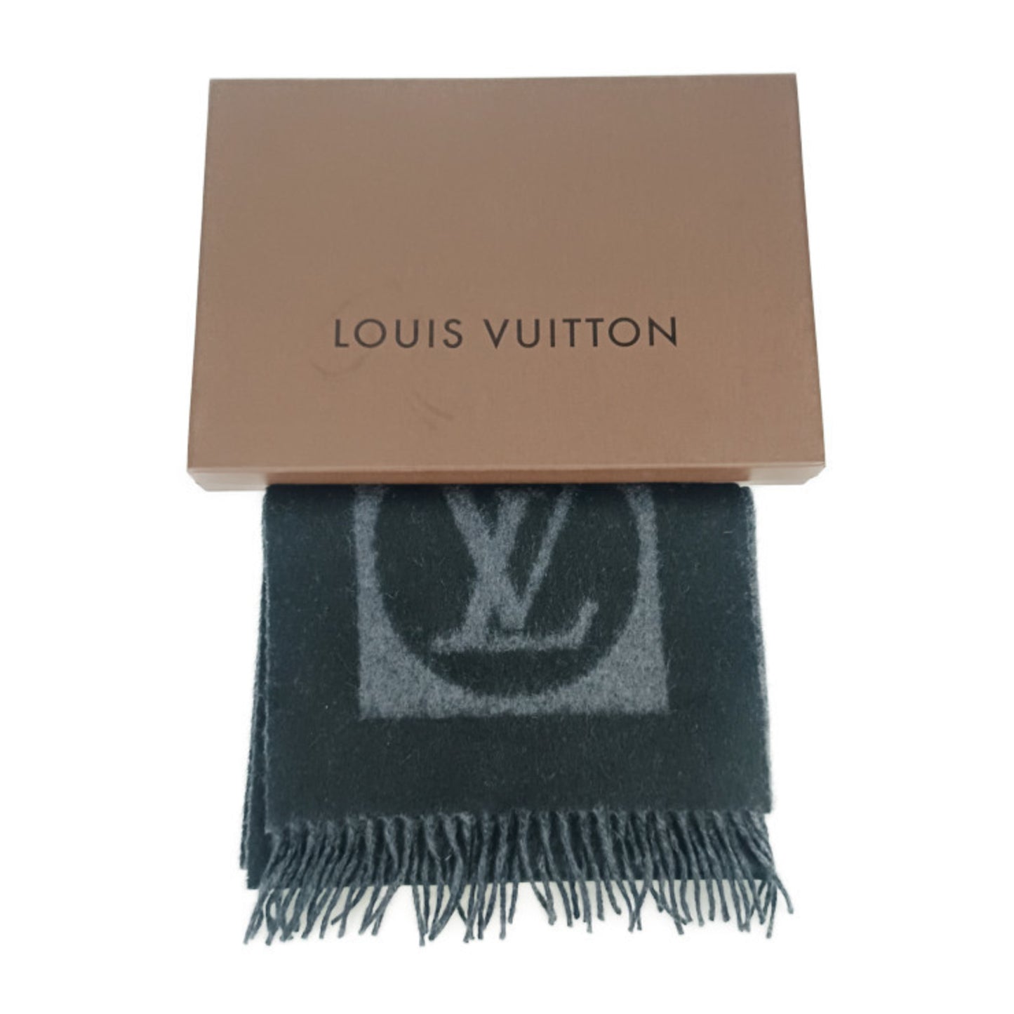 Louis Vuitton Wool Black Scarves