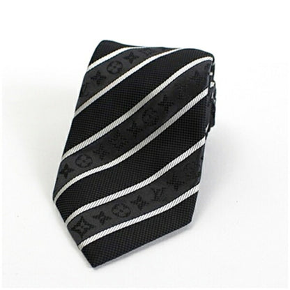 Louis Vuitton Silk Gray Ties