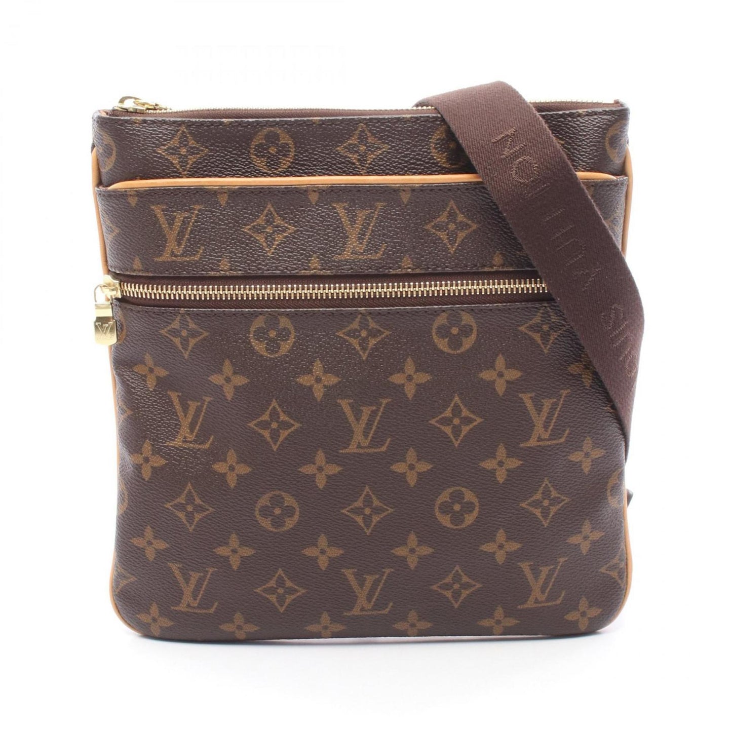 Louis Vuitton Coated Canvas Brown Shoulder Bags