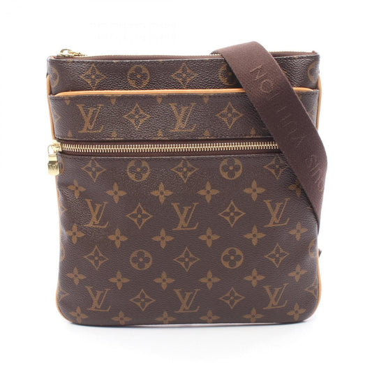 Louis Vuitton Coated Canvas Brown Shoulder Bags