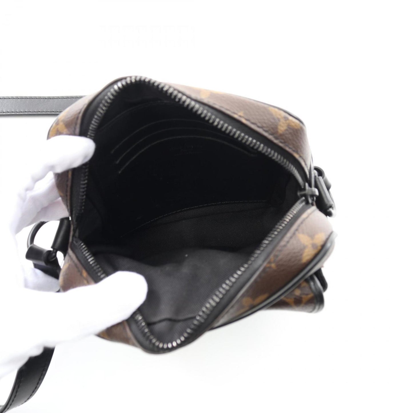 Louis Vuitton Coated Canvas Black Shoulder Bags