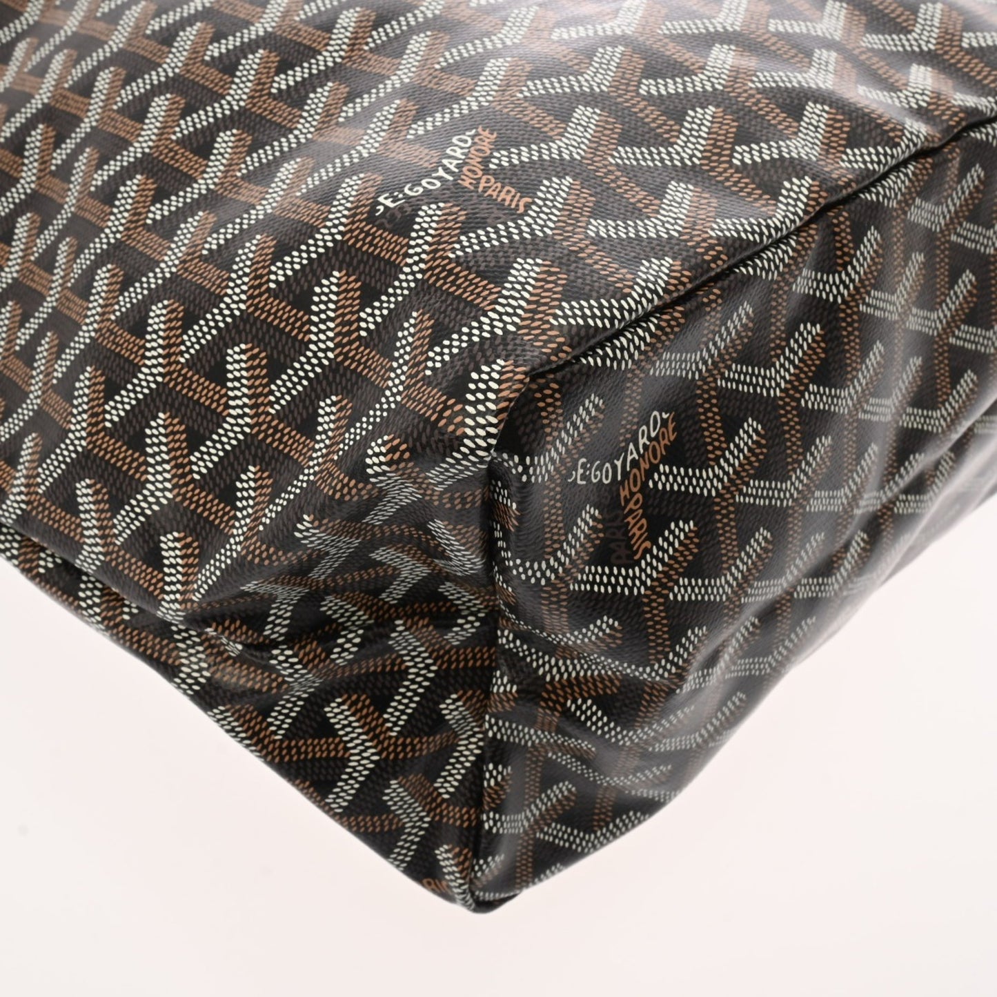 Goyard Pvc Black Tote Bags