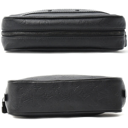 Louis Vuitton Monogram Canvas Black Clutch Bags