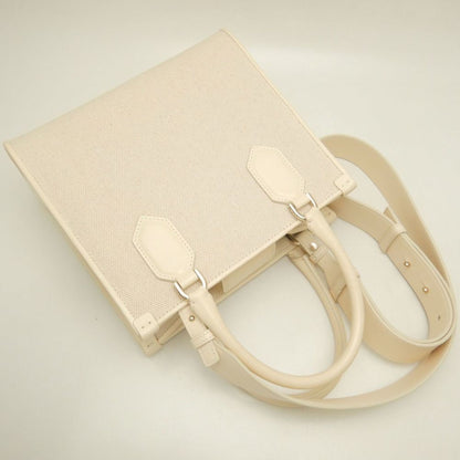 Bvlgari Canvas White Tote Bags
