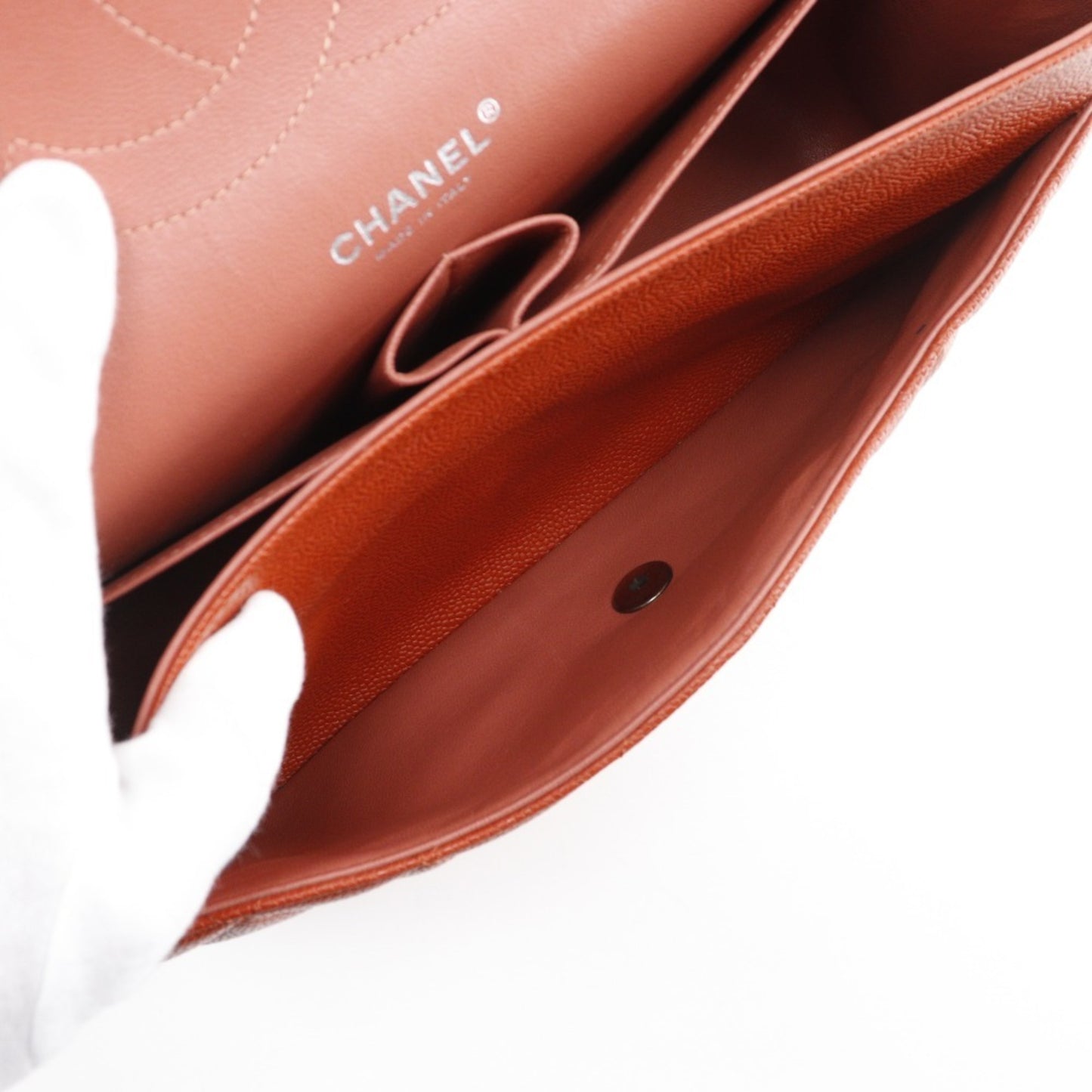 Chanel Calfskin Orange Shoulder Bags