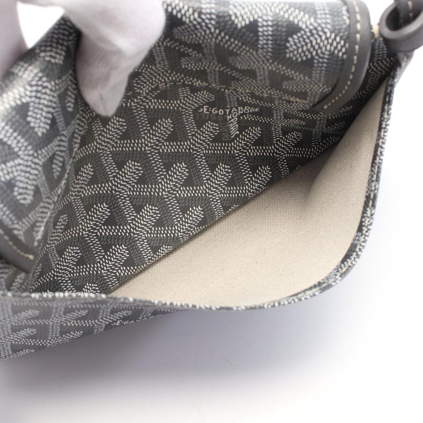 Goyard Coated Canvas Gray Shoulder Bags