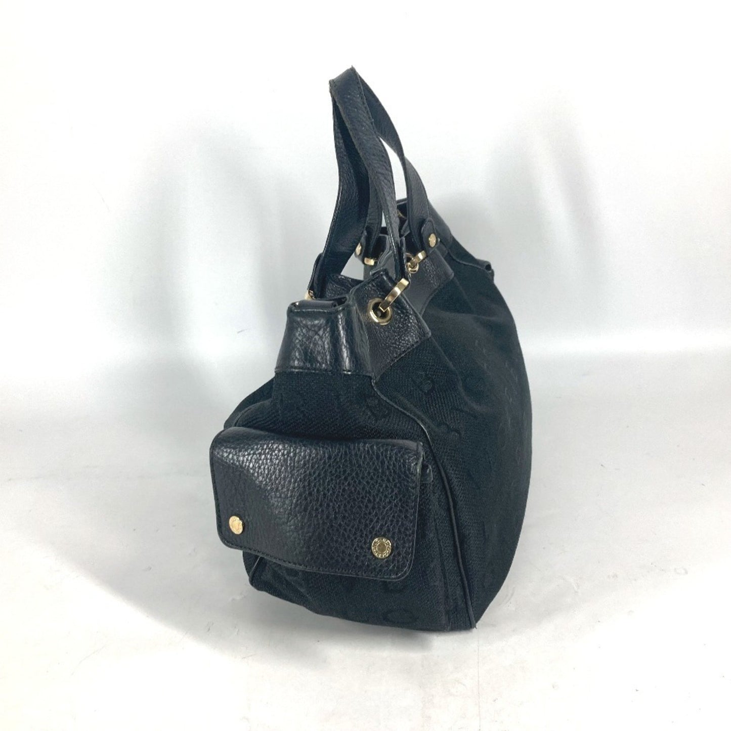 Bvlgari Canvas Black Shoulder Bags