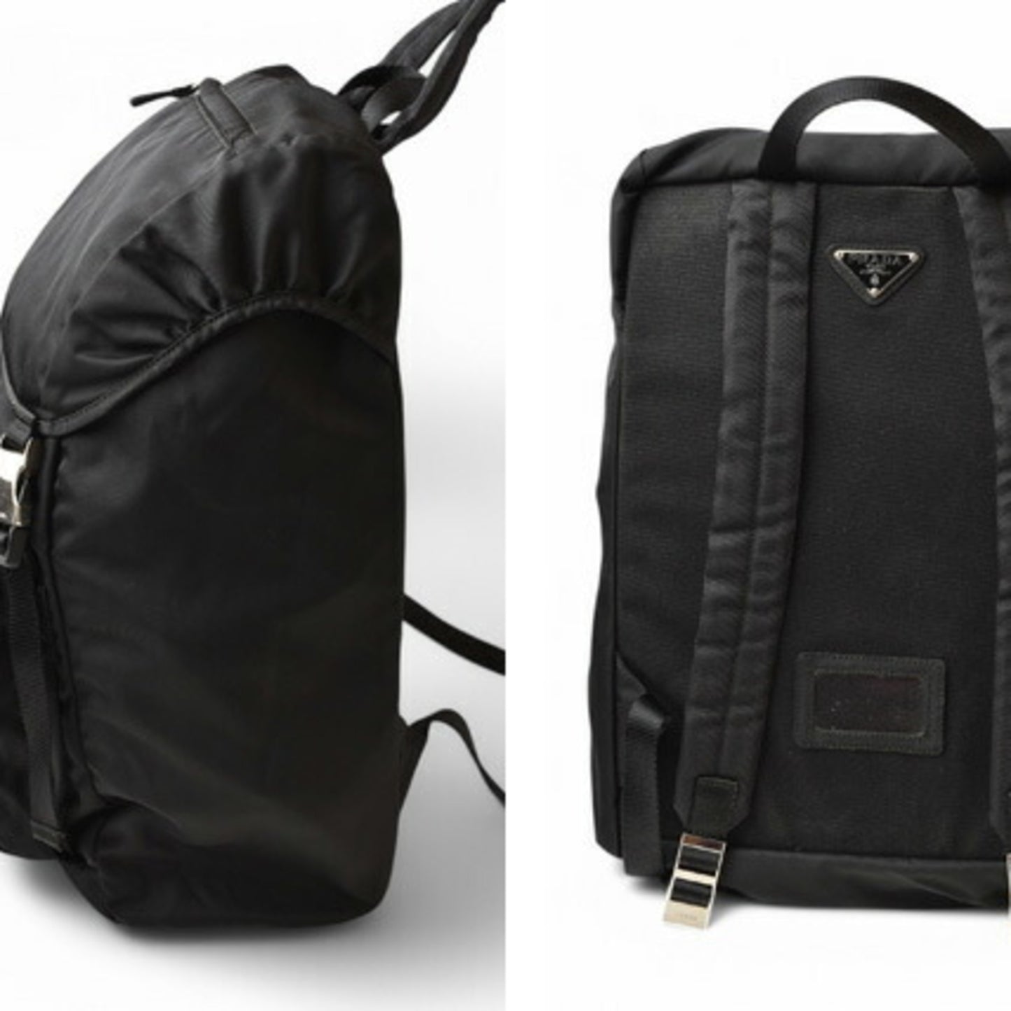 Prada Nylon Black Backpacks