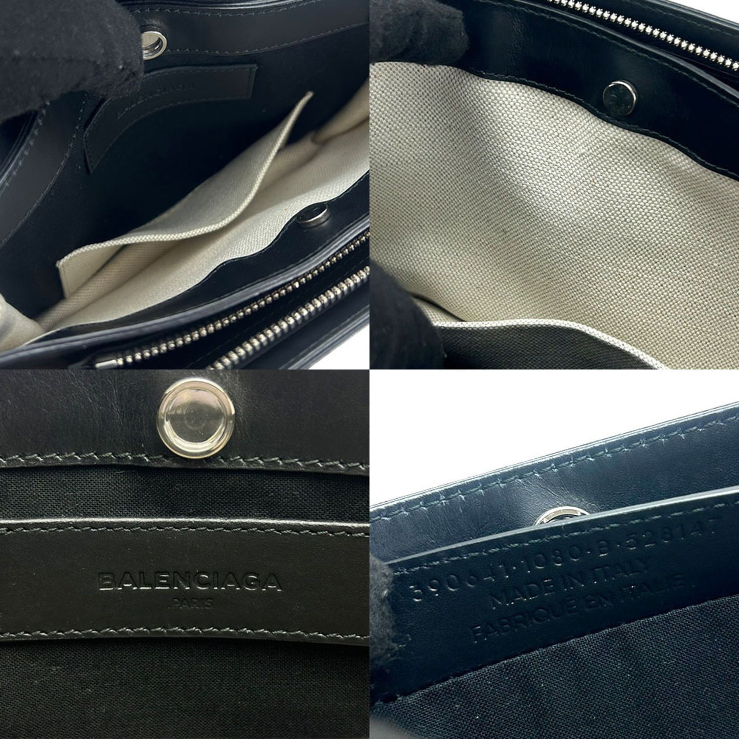 Balenciaga Canvas Black Shoulder Bags