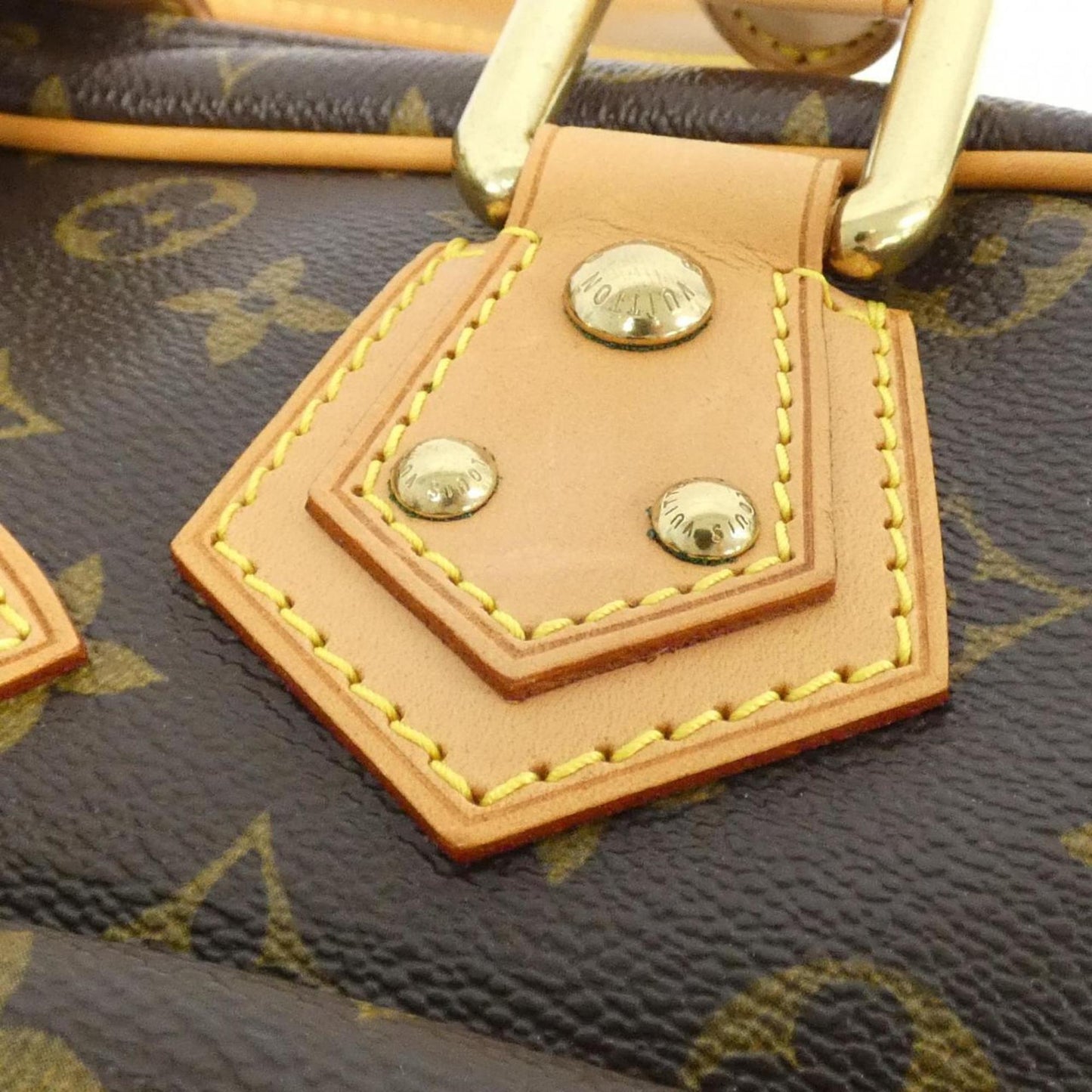 Louis Vuitton Coated Canvas Brown Handbags