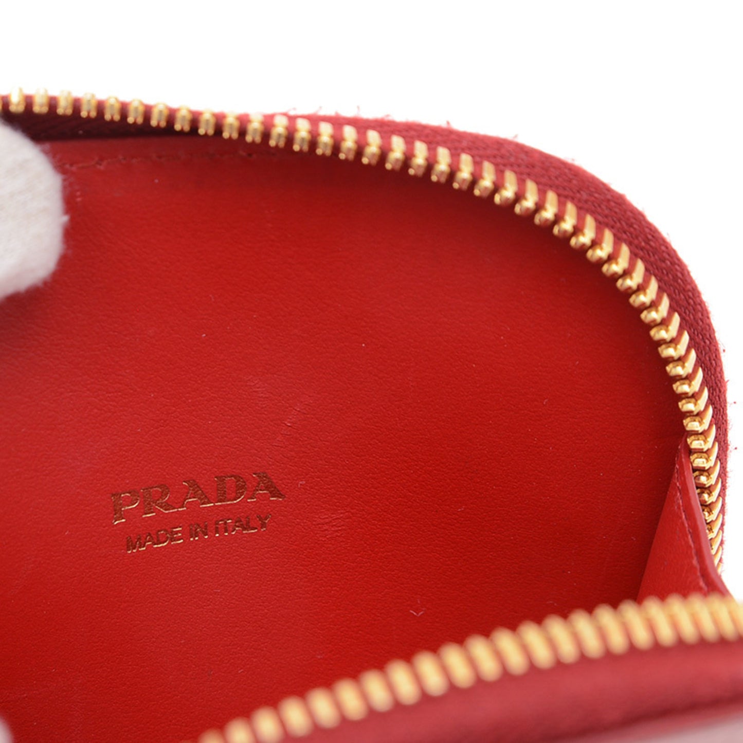 Prada Glossy Material Red Shoulder Bags