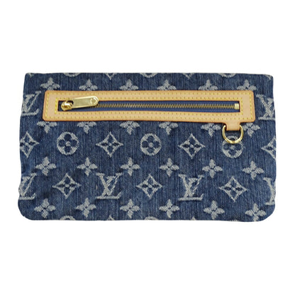 Louis Vuitton Monogram Canvas Blue Clutch Bags