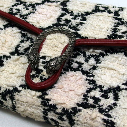Gucci Tweed Black Clutch Bags