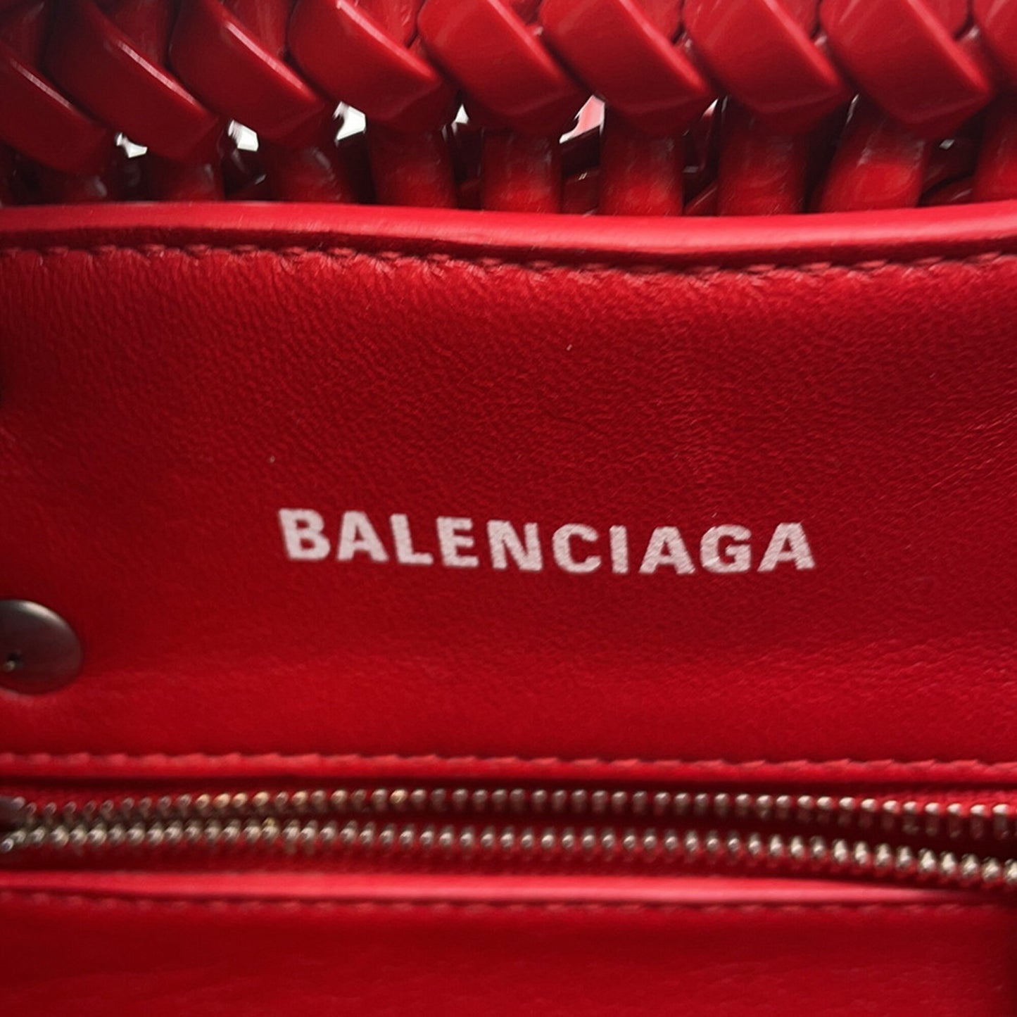Balenciaga Patent Red Handbags