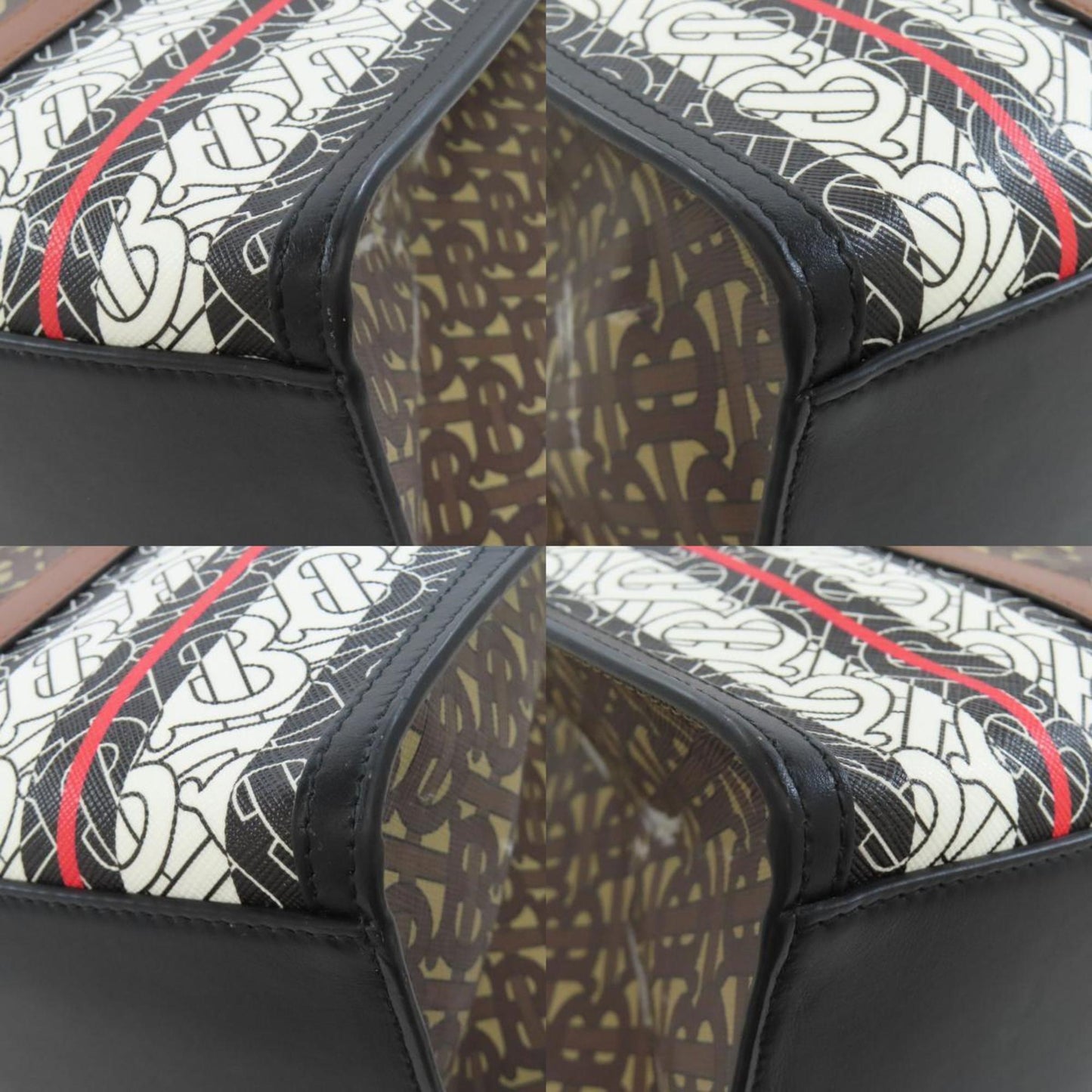 Burberry Pvc Brown Tote Bags
