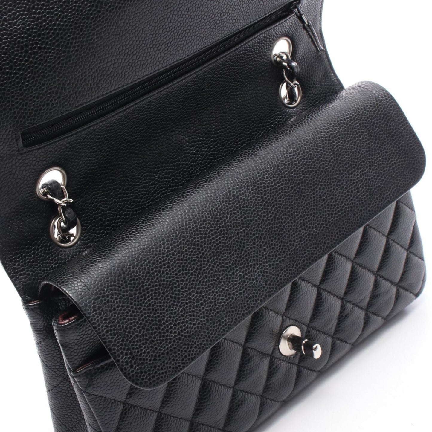 Chanel Calfskin Black Shoulder Bags