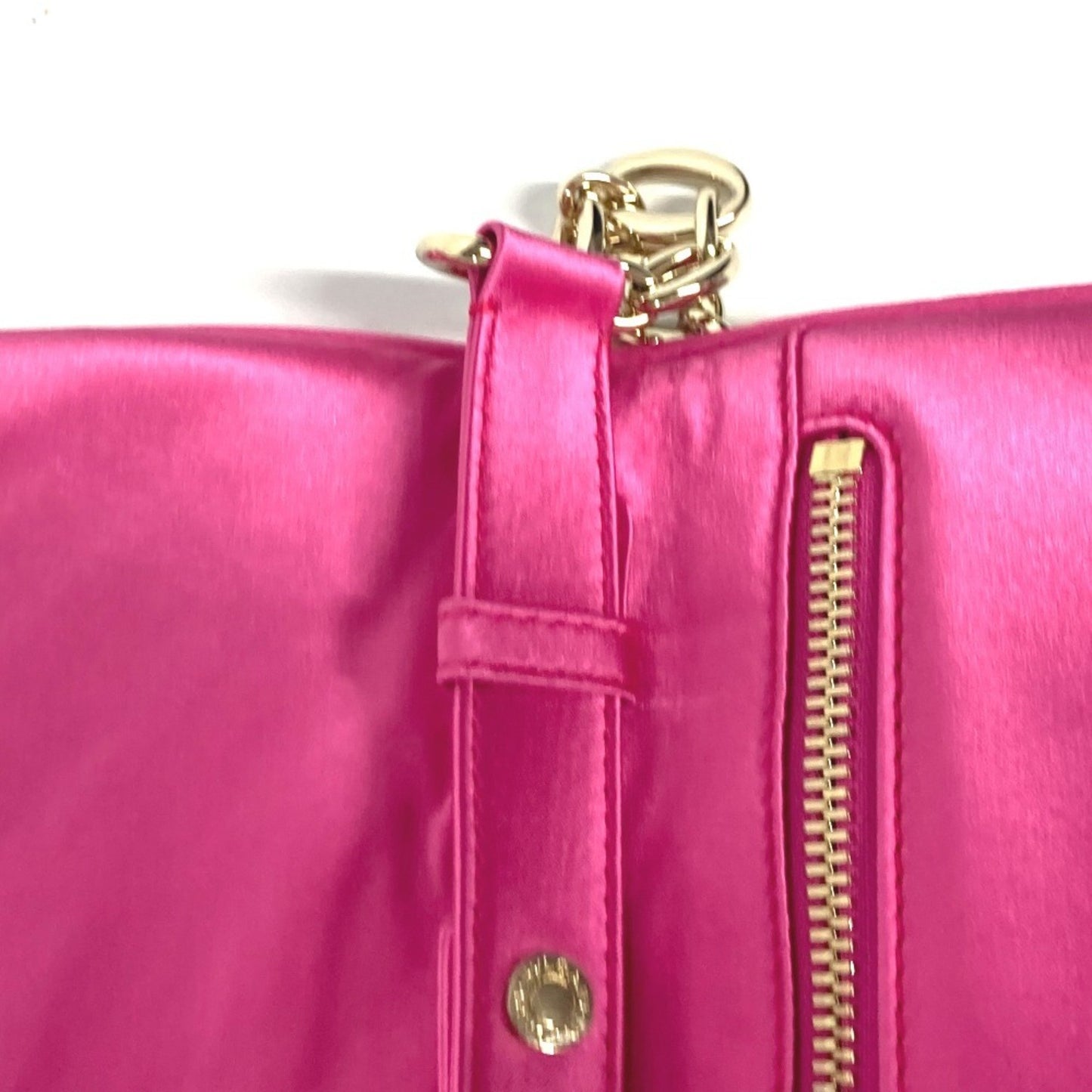 Bvlgari Satin Pink Clutch Bags