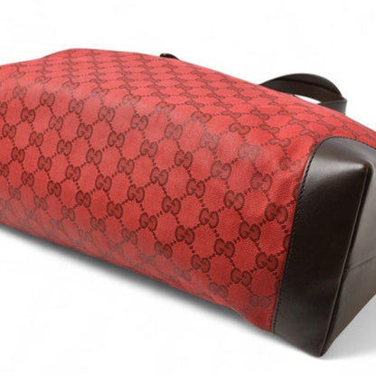 Gucci Coated Canvas Red Shoulder Bags